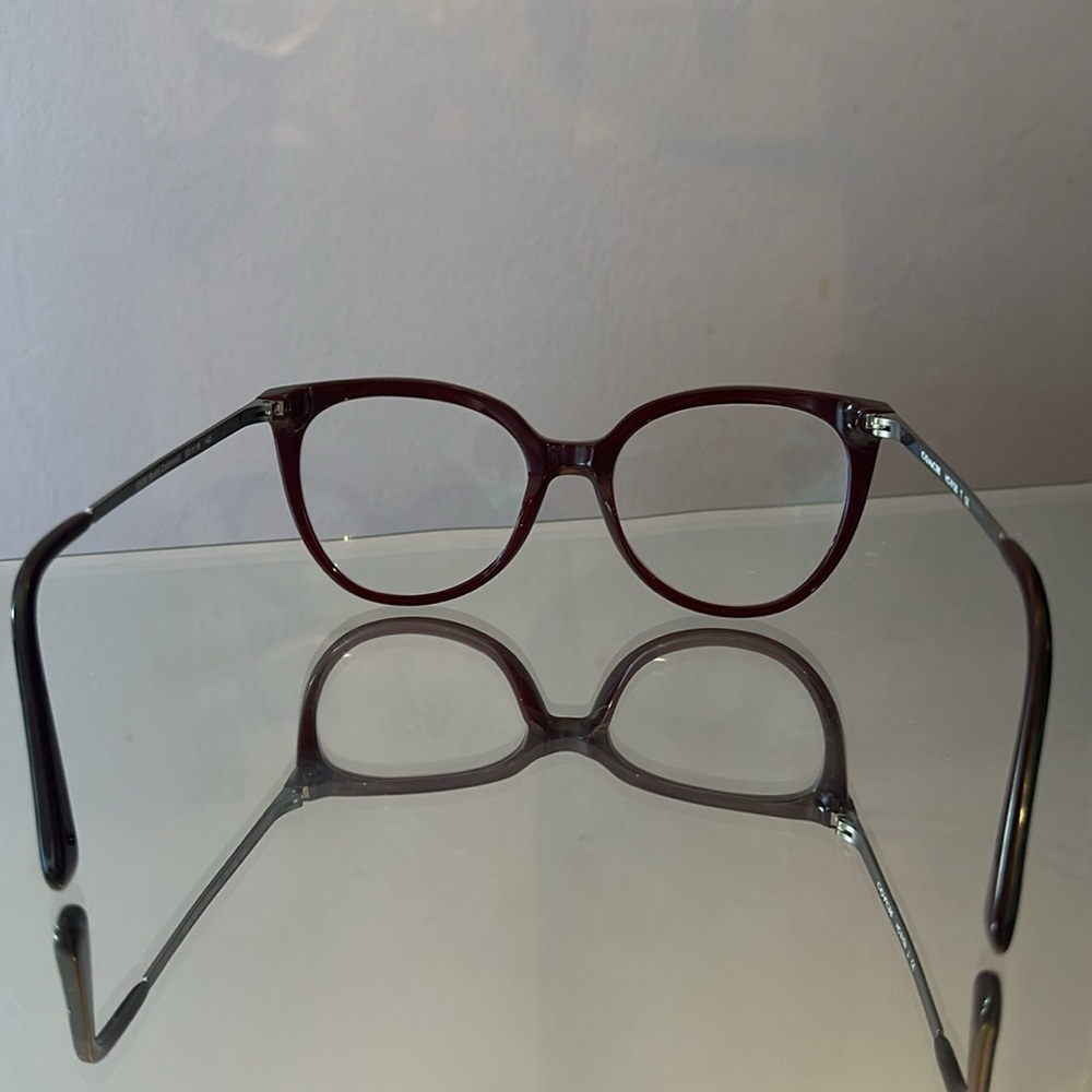 👓 Coach 5509 prescription replacement frames of blood red - Picture 9 of 15